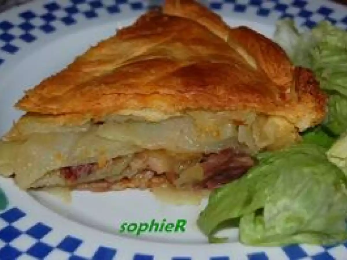 Tourte de pommes de terre au confit de canard