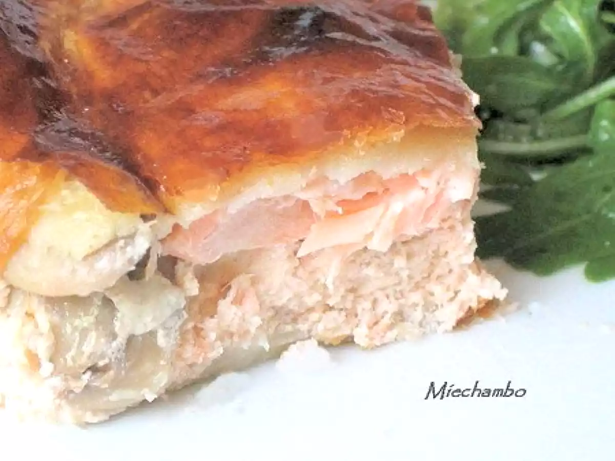 TOURTE DE SAUMON A LA BRIVADOISE et découverte du village de Lavaudieu - photo 2