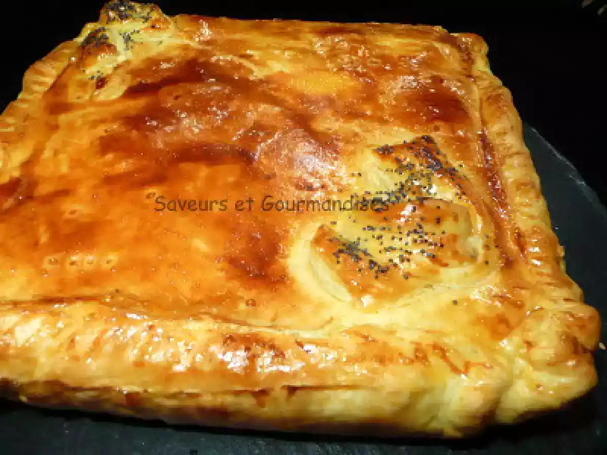 Tourte feuilletée aux oeufs sur jambon. - photo 3