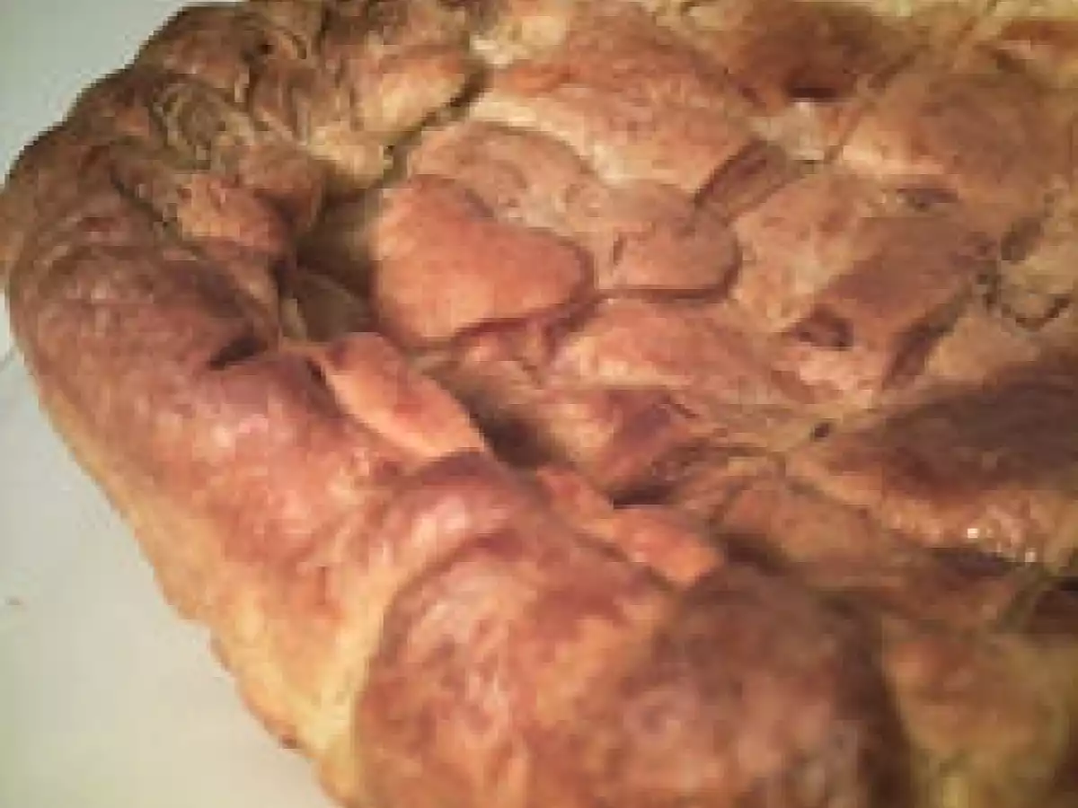 Tourte feuilletée jambon et gouda