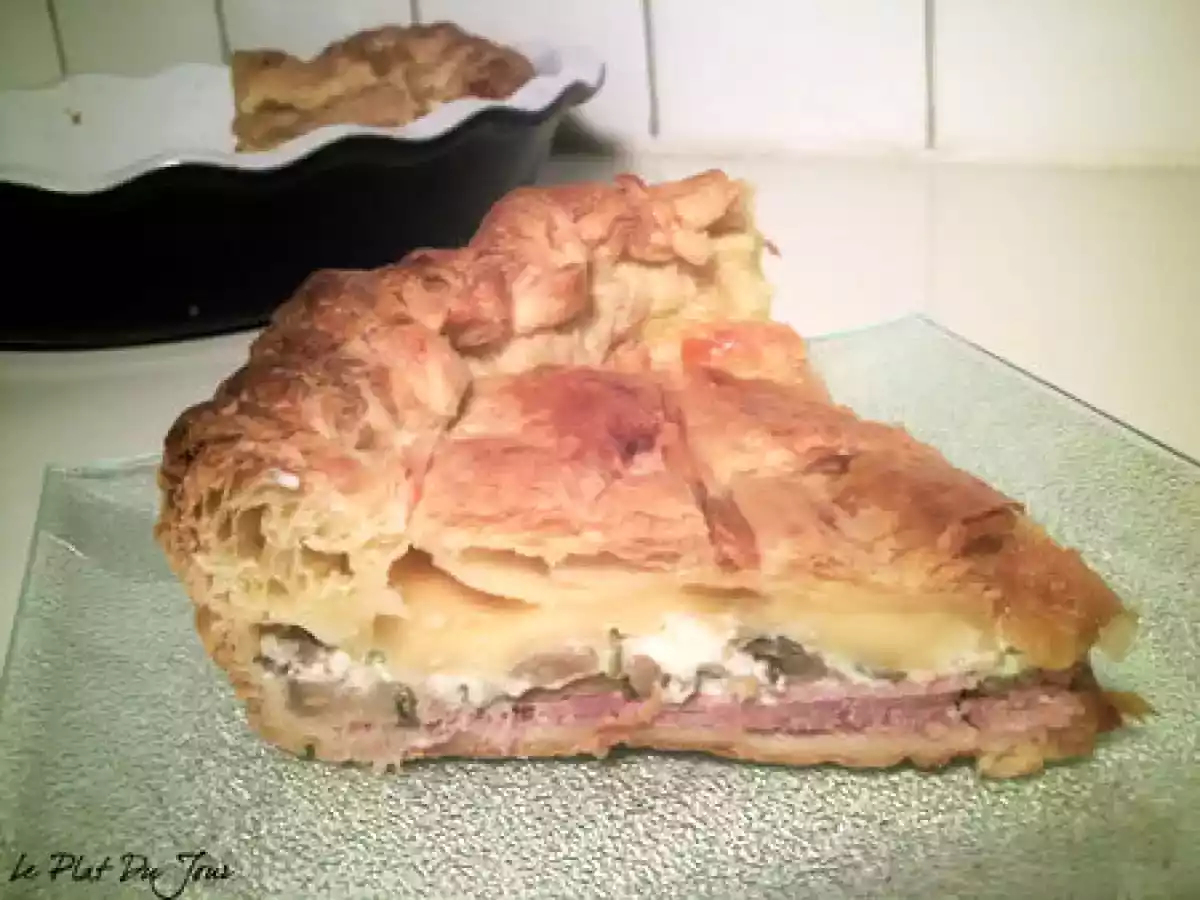 Tourte feuilletée jambon et gouda - photo 3