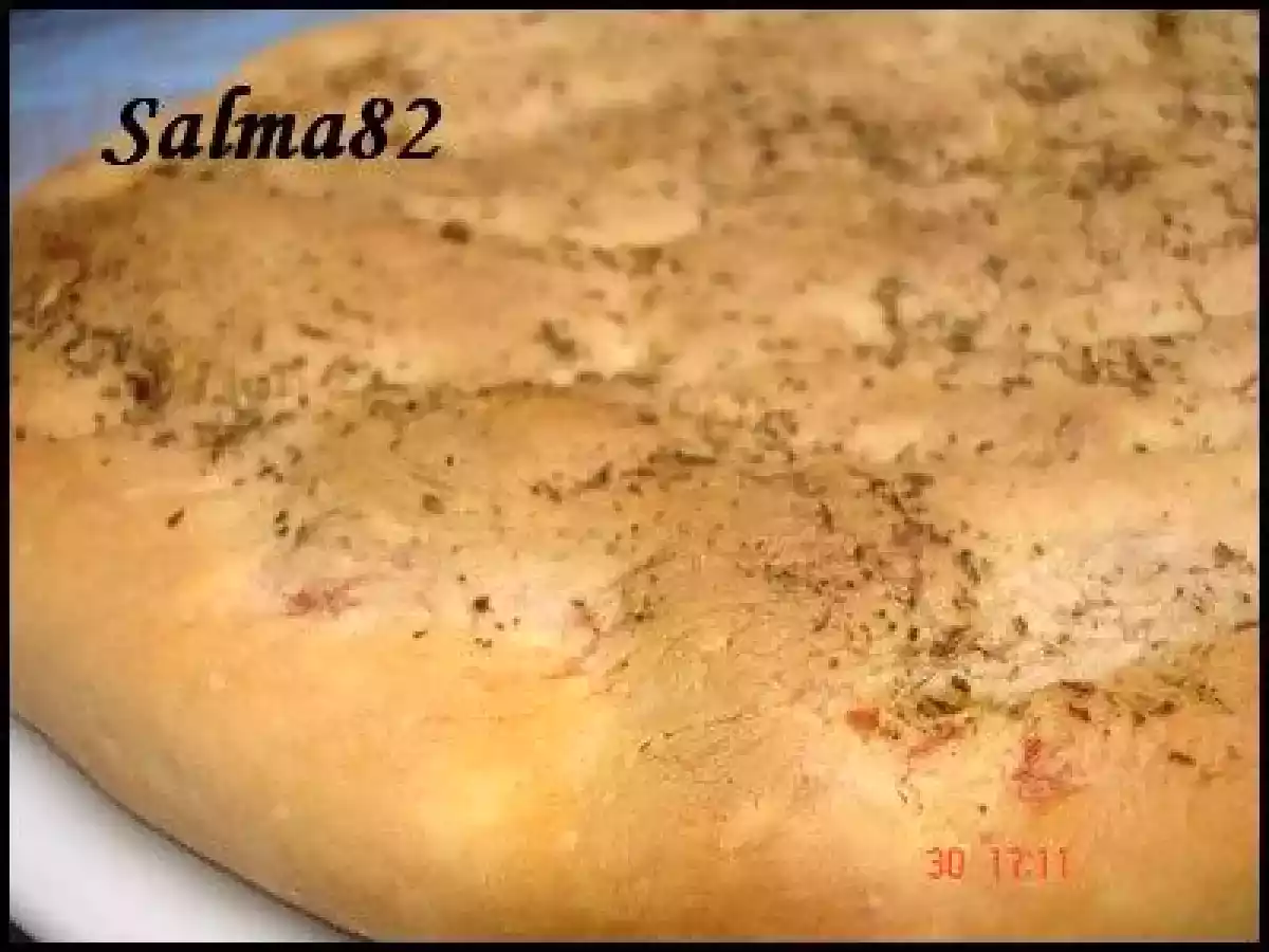 Tourte oignon, poivron, oeuf dur