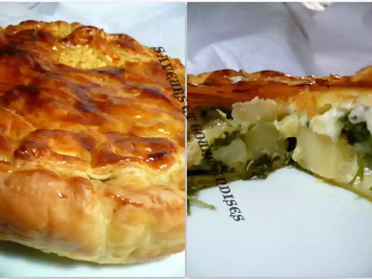 Tourte Pommes de Terre Gorgonzola.