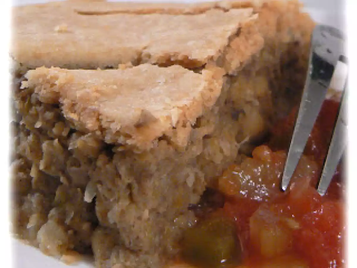 Tourtière sans viande aux pois chiches et aux champignons