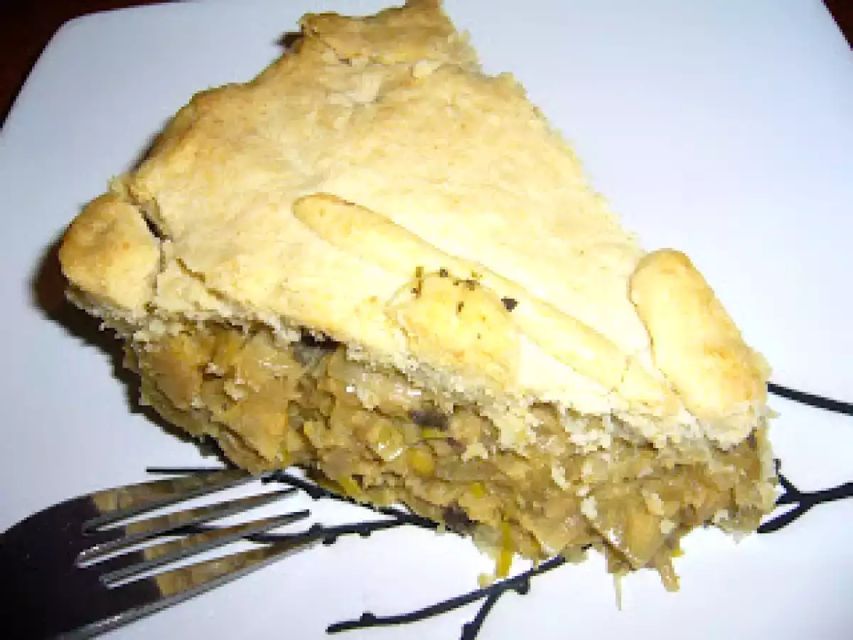 Tourtière sans viande aux pois chiches et aux champignons - photo 2