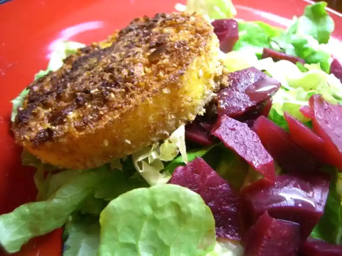 Tranche de courge panée
