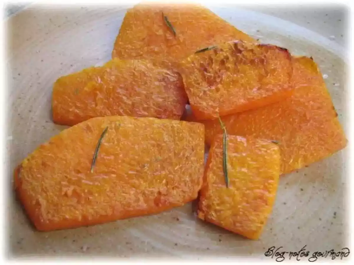 Tranches de courge dorées parfumées au romarin - photo 2