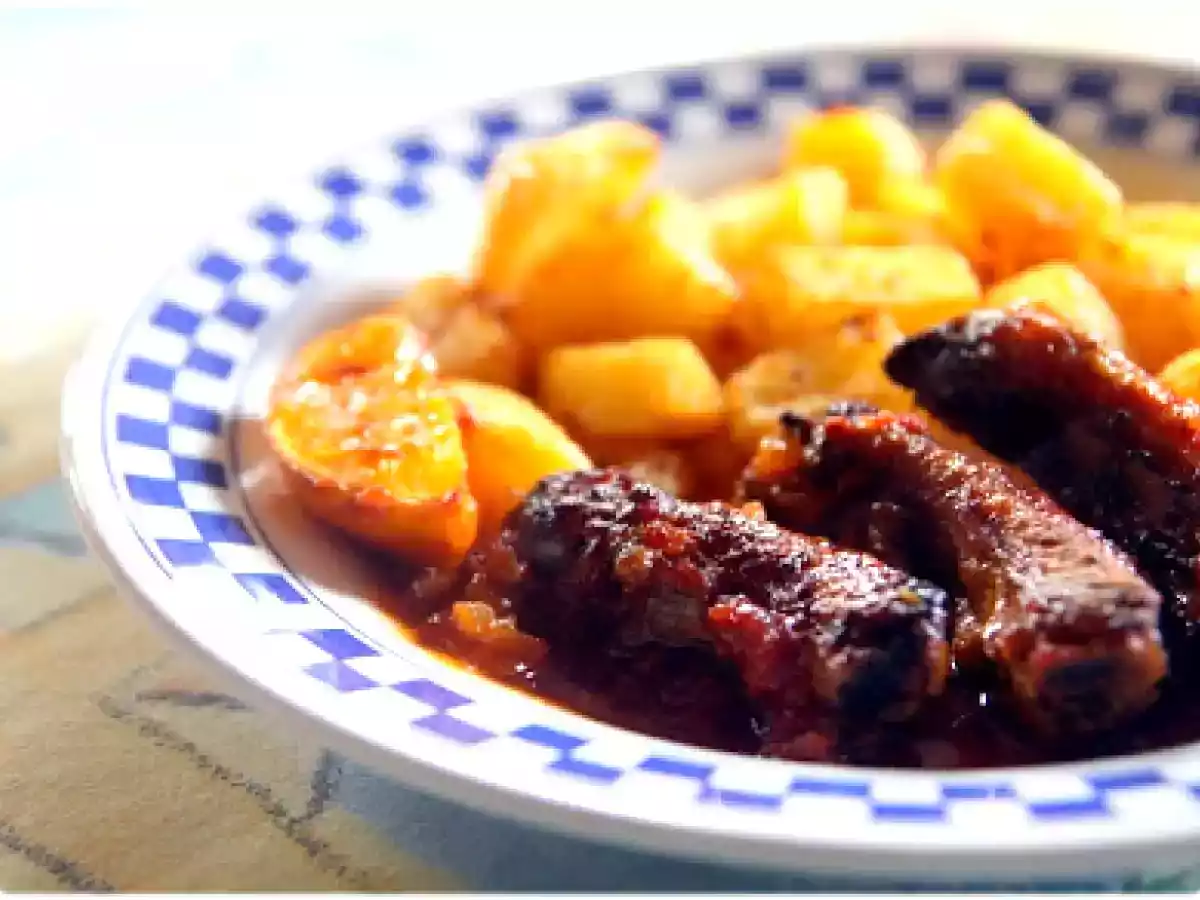 Travers de porc à l'orange comme à São Miguel