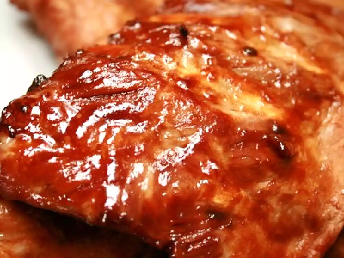 Travers de porc caramélisés sans gluten