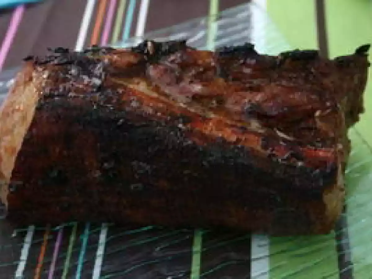 Travers de porc mariné au yakitori