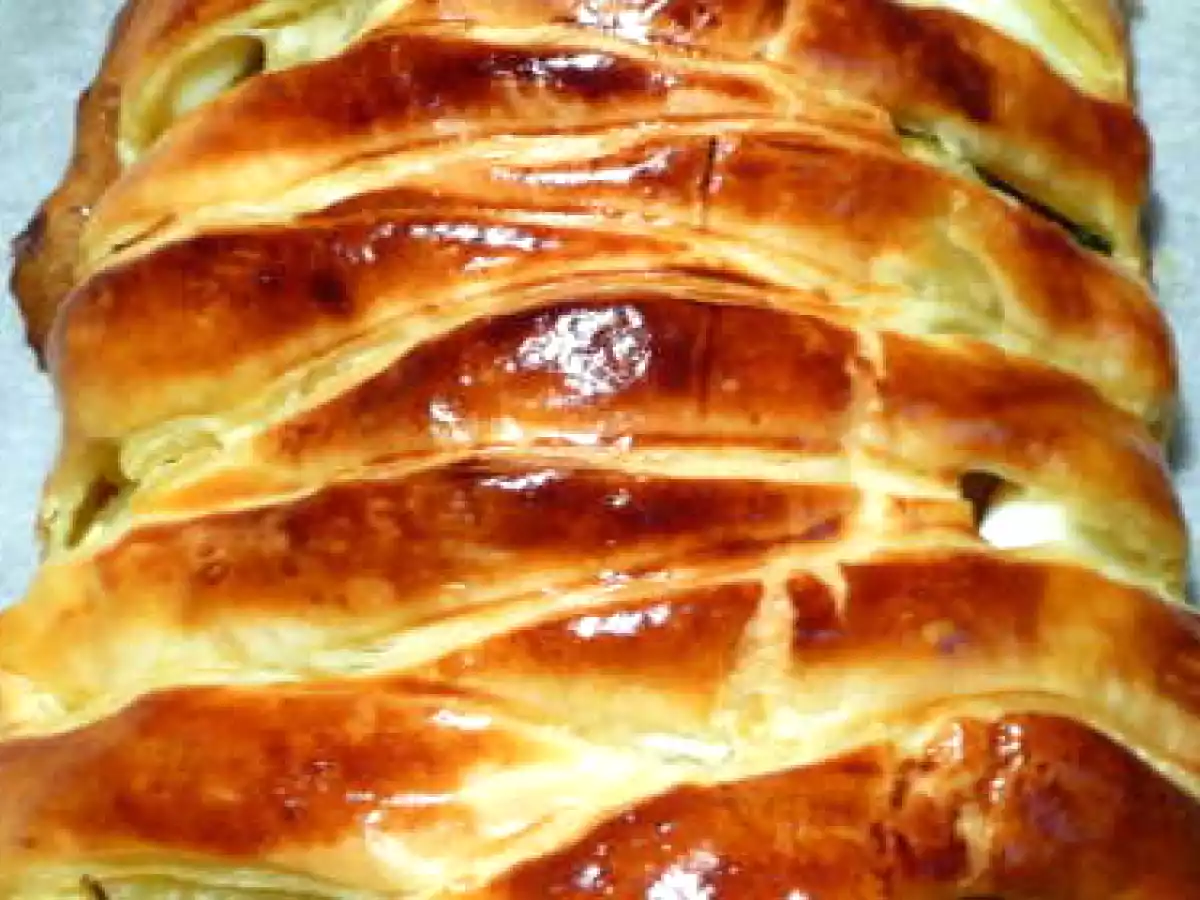 Tresse feuilletée a l'indienne