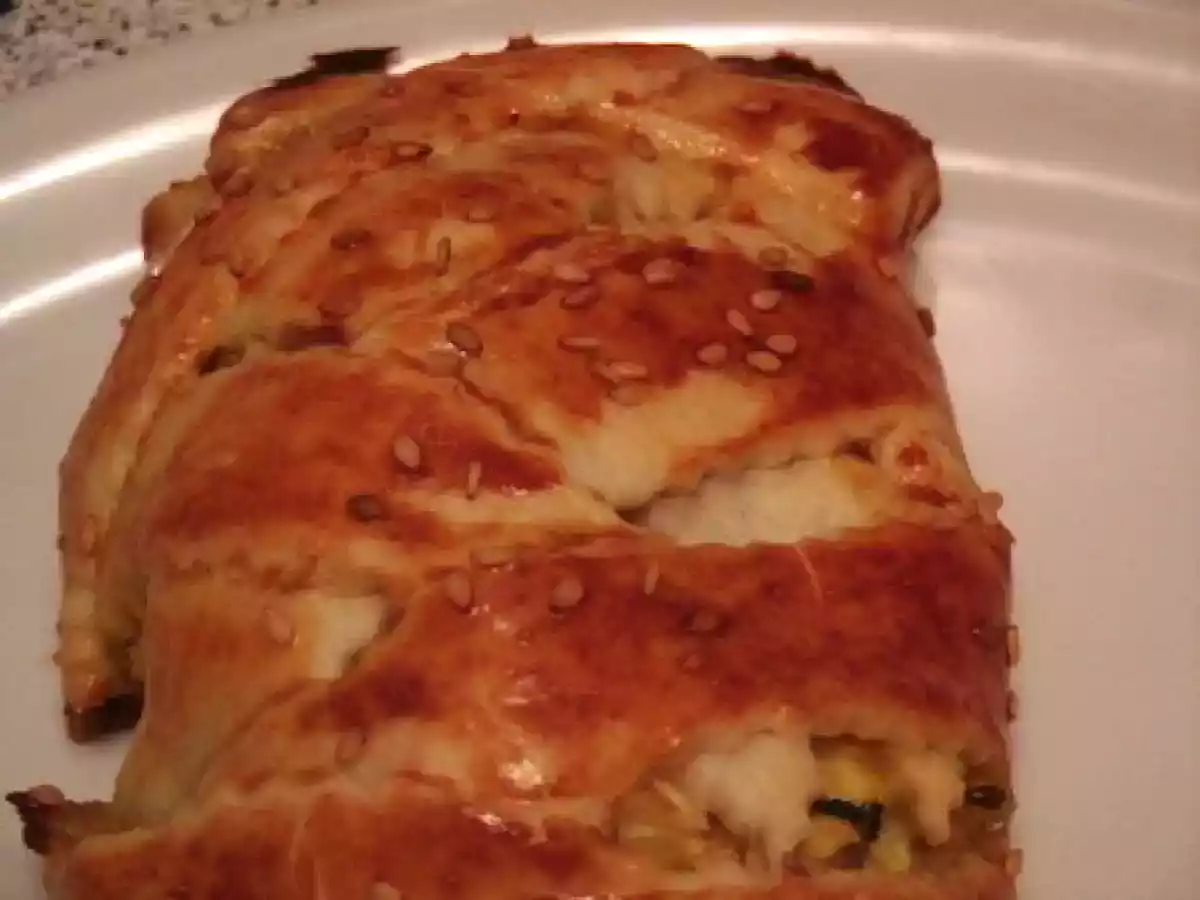 Tresse feuilletée au poulet