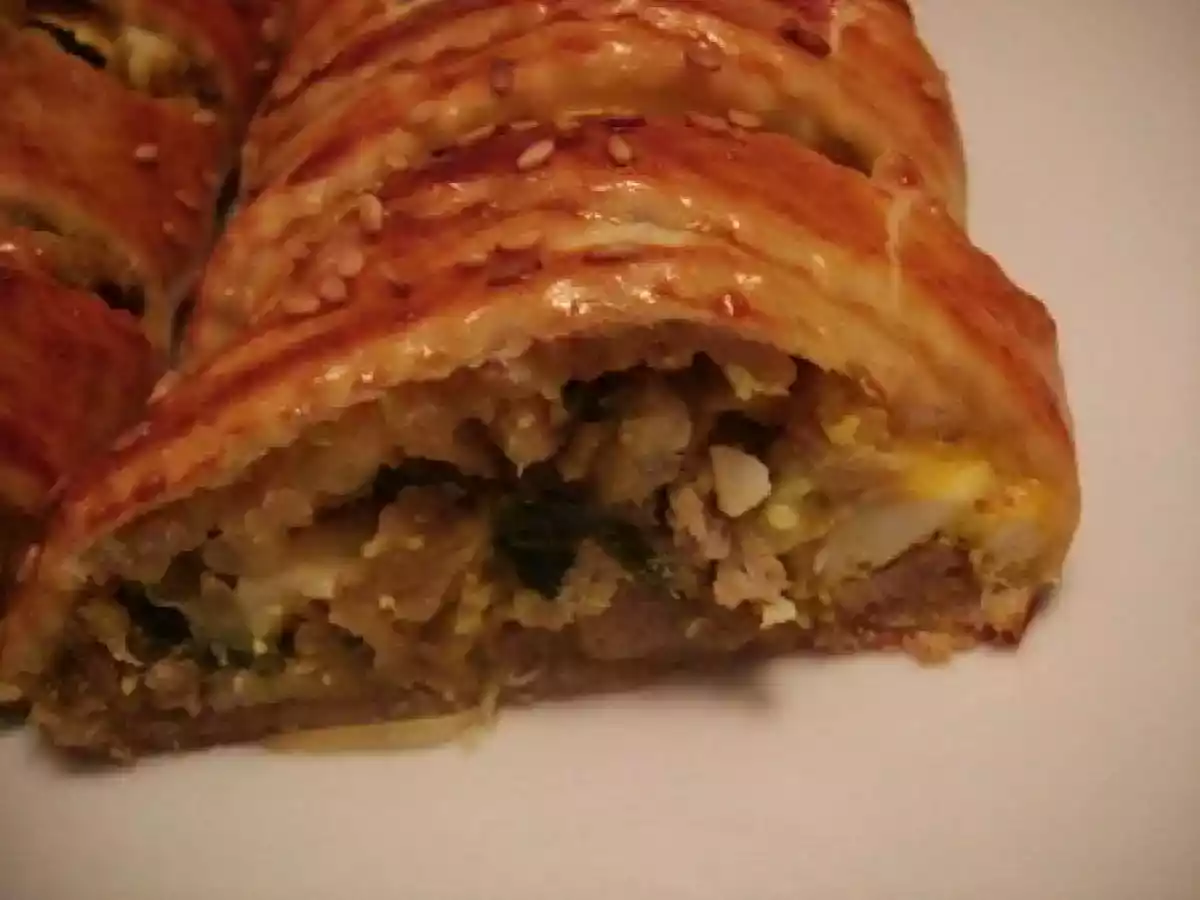 Tresse feuilletée au poulet - photo 2