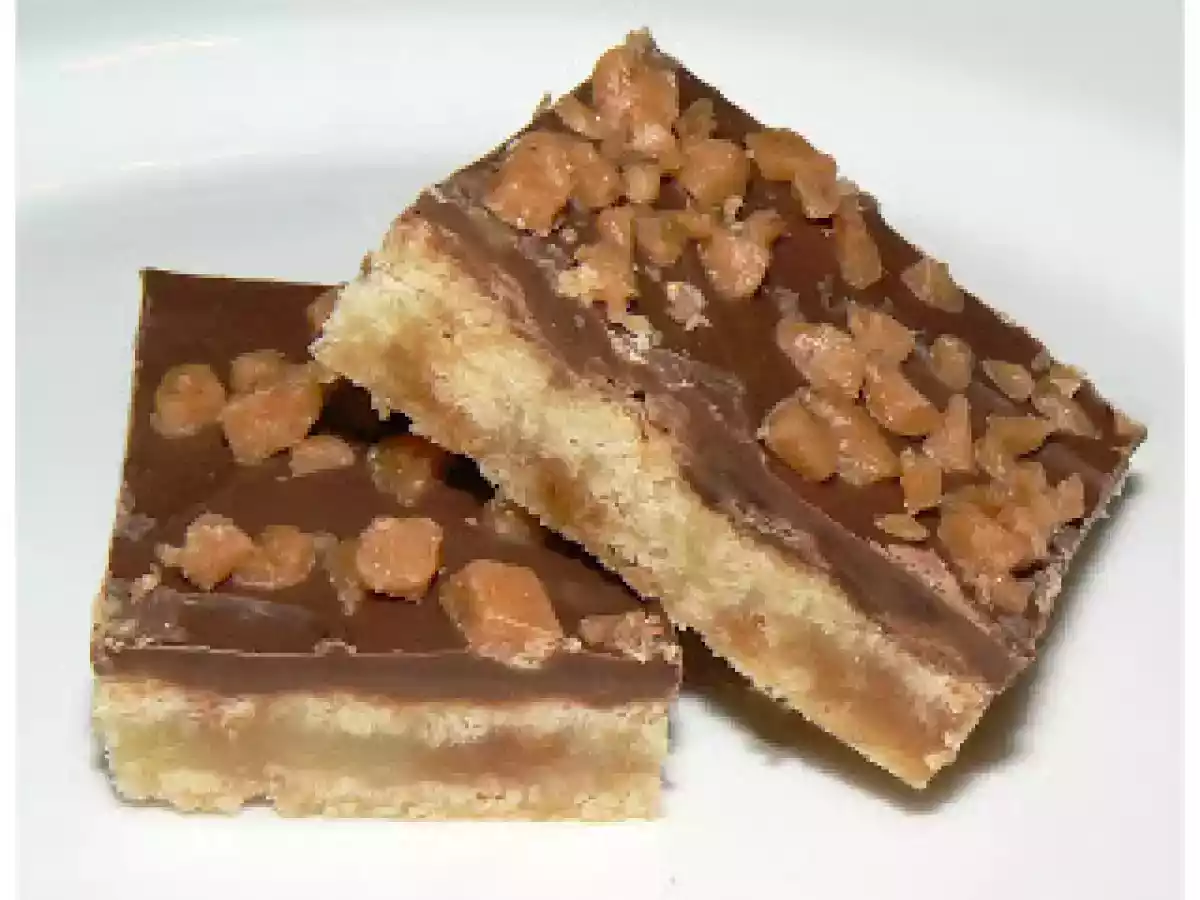 Triangles aux pépites de caramel