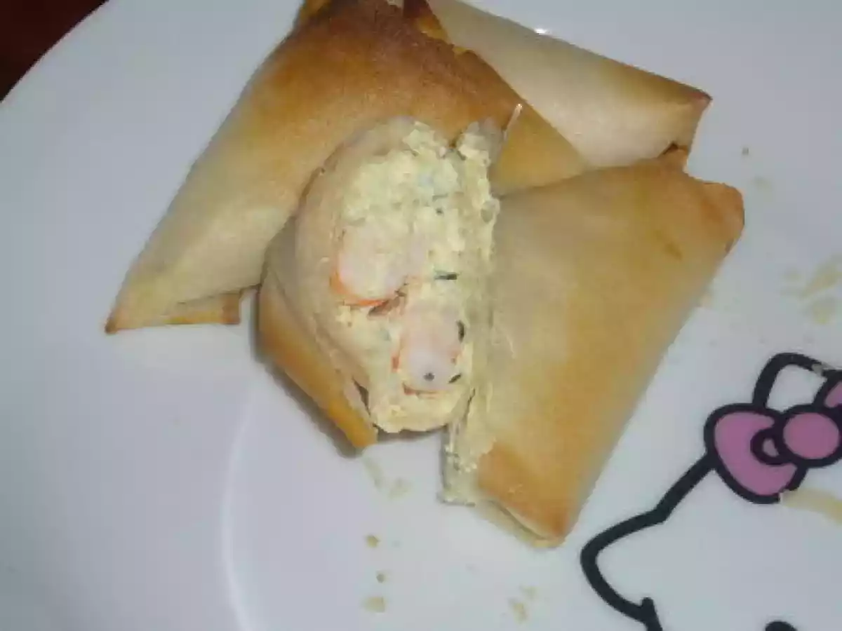 Triangles crevettes ricotta