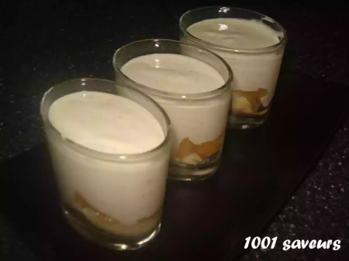 Trifle aux pêches et à la vanille