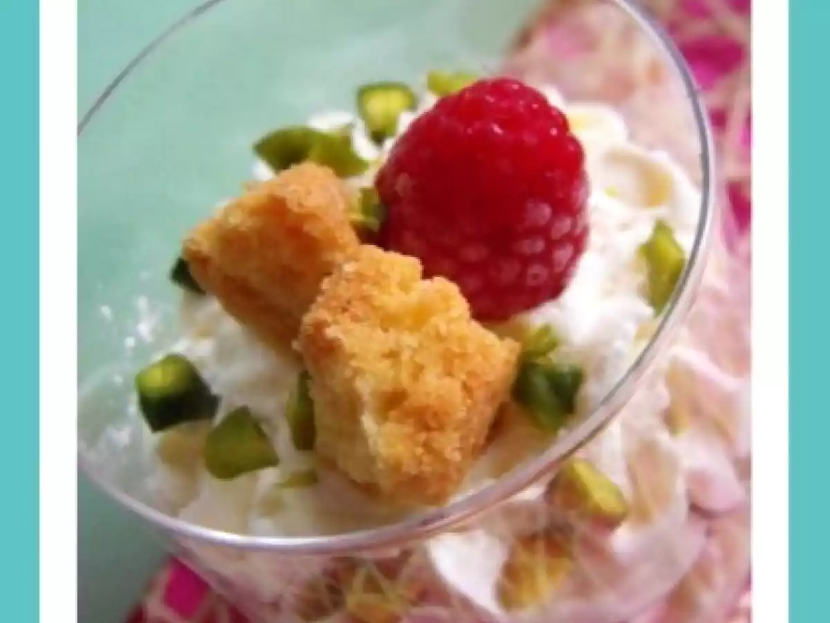 Trifle framboise - sablé breton et pistache - photo 2