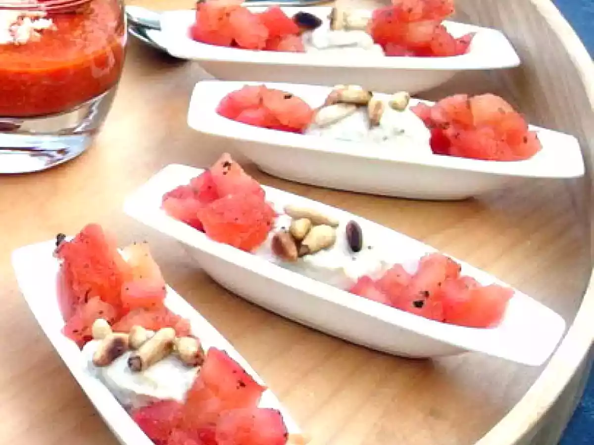 Trilogie de mises en bouche fraîches et légères