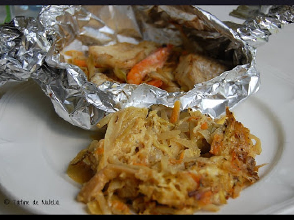 Recette: poissons en papillote et julienne gratinée