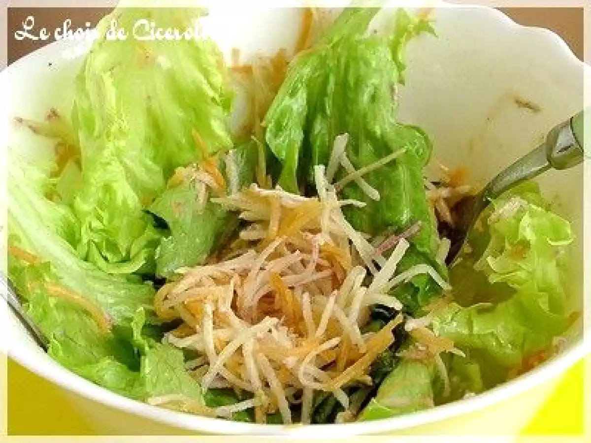 Trio de crudités râpés -carotte, navet, radis- & newsletter