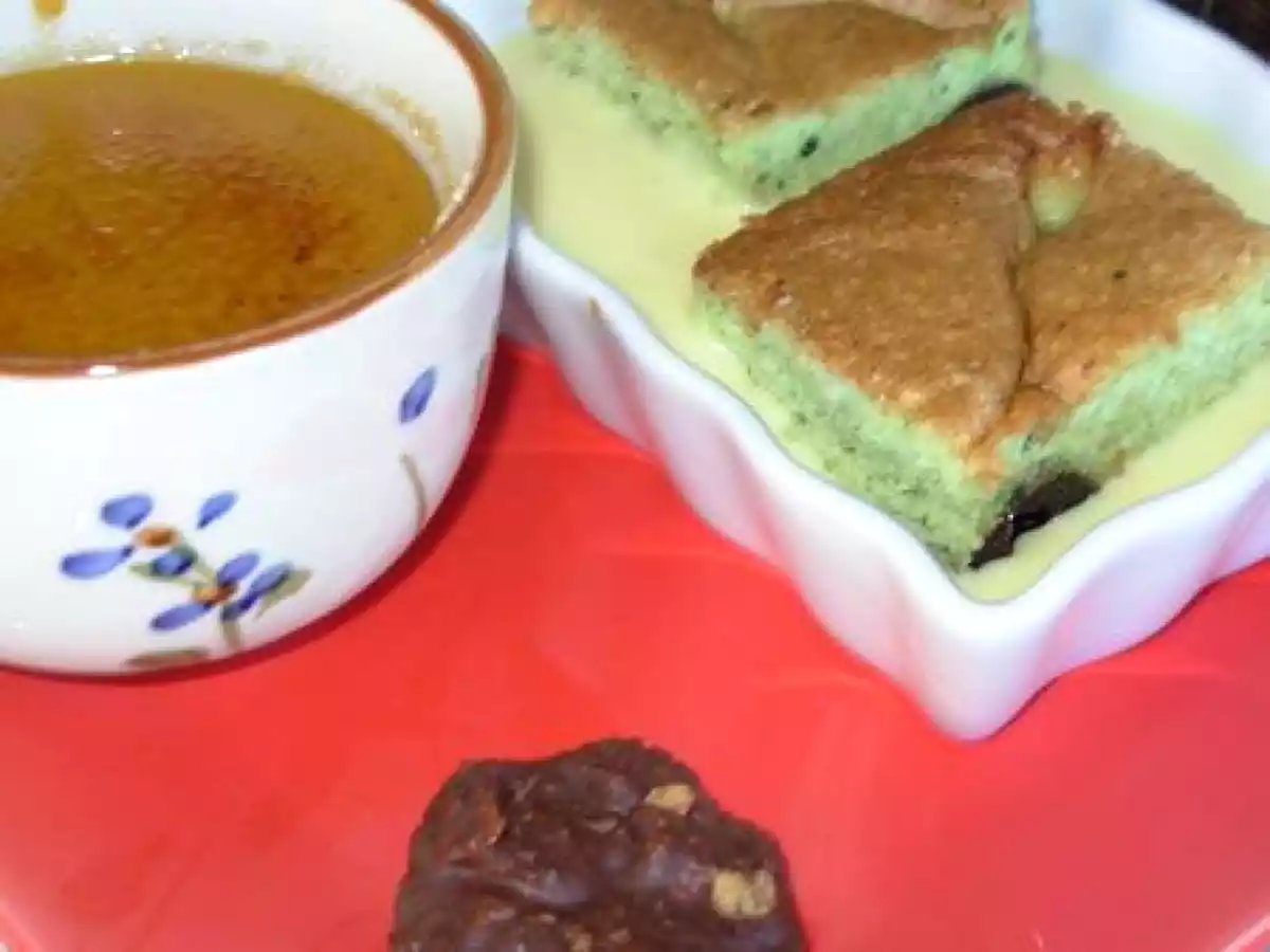 Trio de mini desserts gourmands