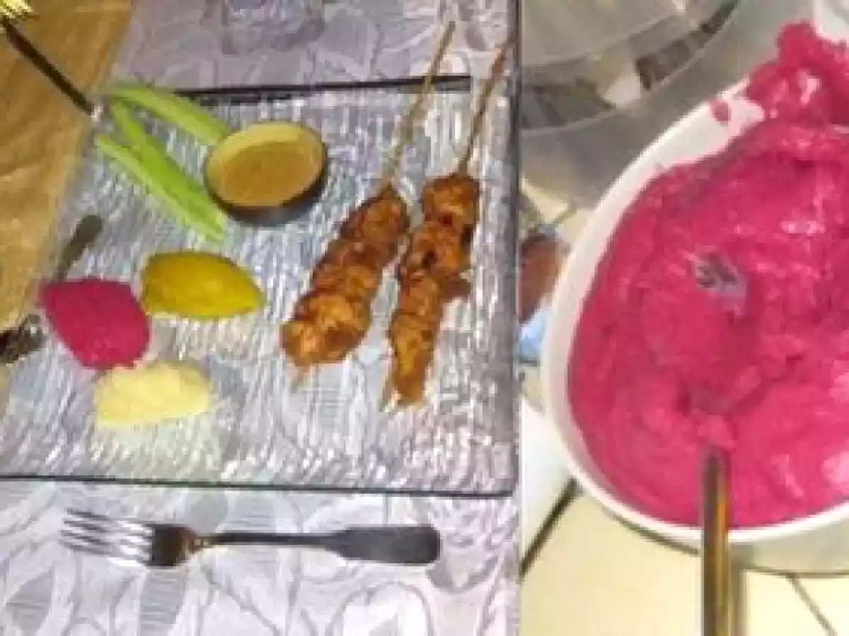 Trio de purées colorées