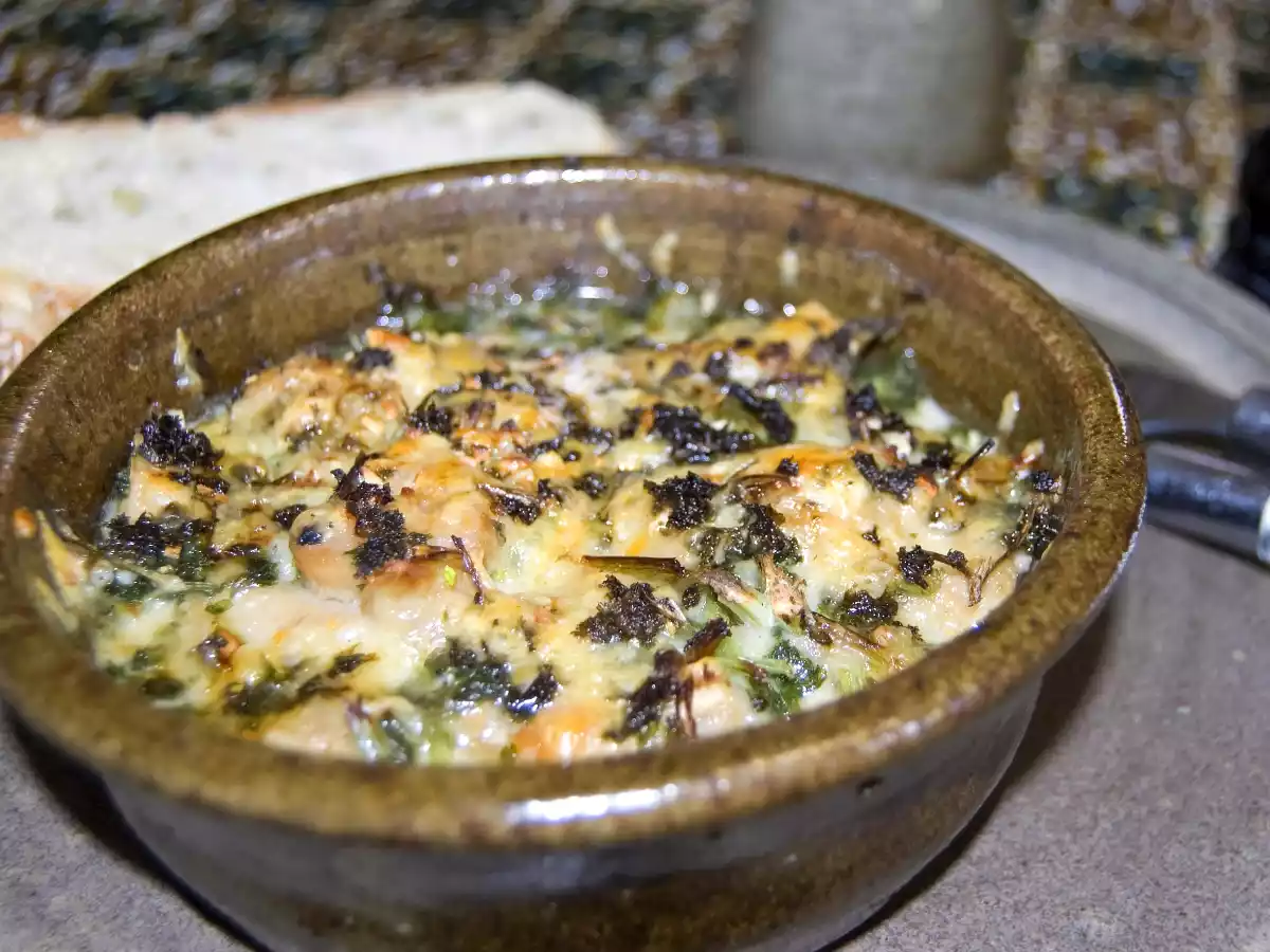 Tripes gratinées au comté.