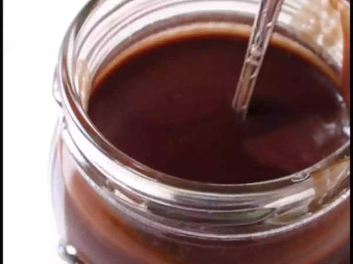 Truffade au chocolat noir, sauce au caramel balsamique et à la fleur de sel - photo 4