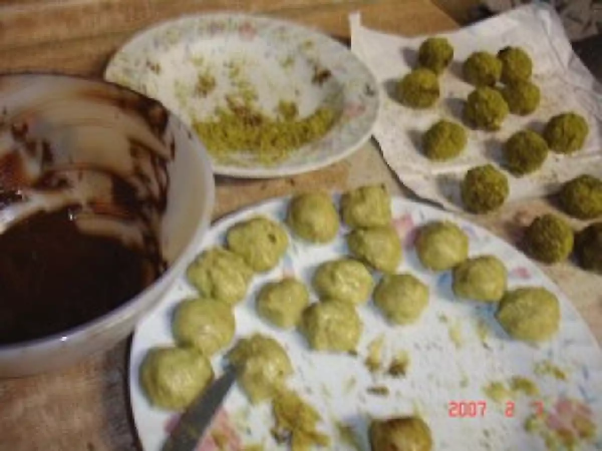 Truffes au chocolat blanc et pistache de Pierre Hermé - photo 6