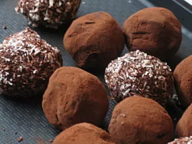 Truffes au chocolat noir - Recette Ptitchef