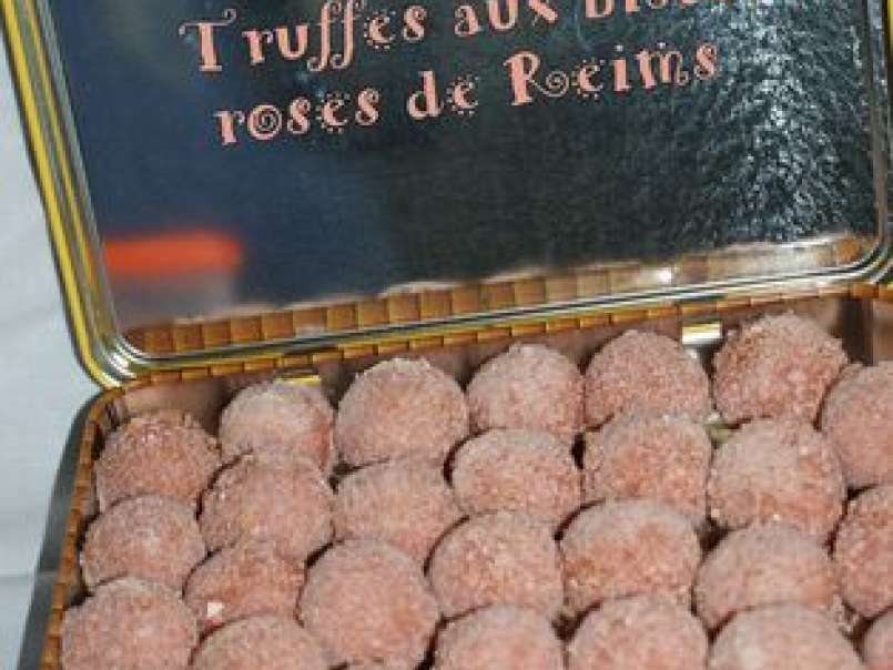 Truffes aux biscuits roses de Reims, photo 1