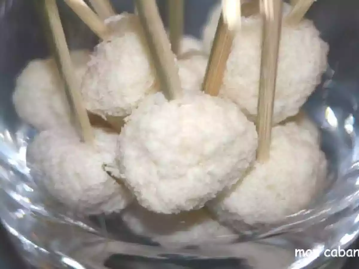 Truffes chocolat blanc coco