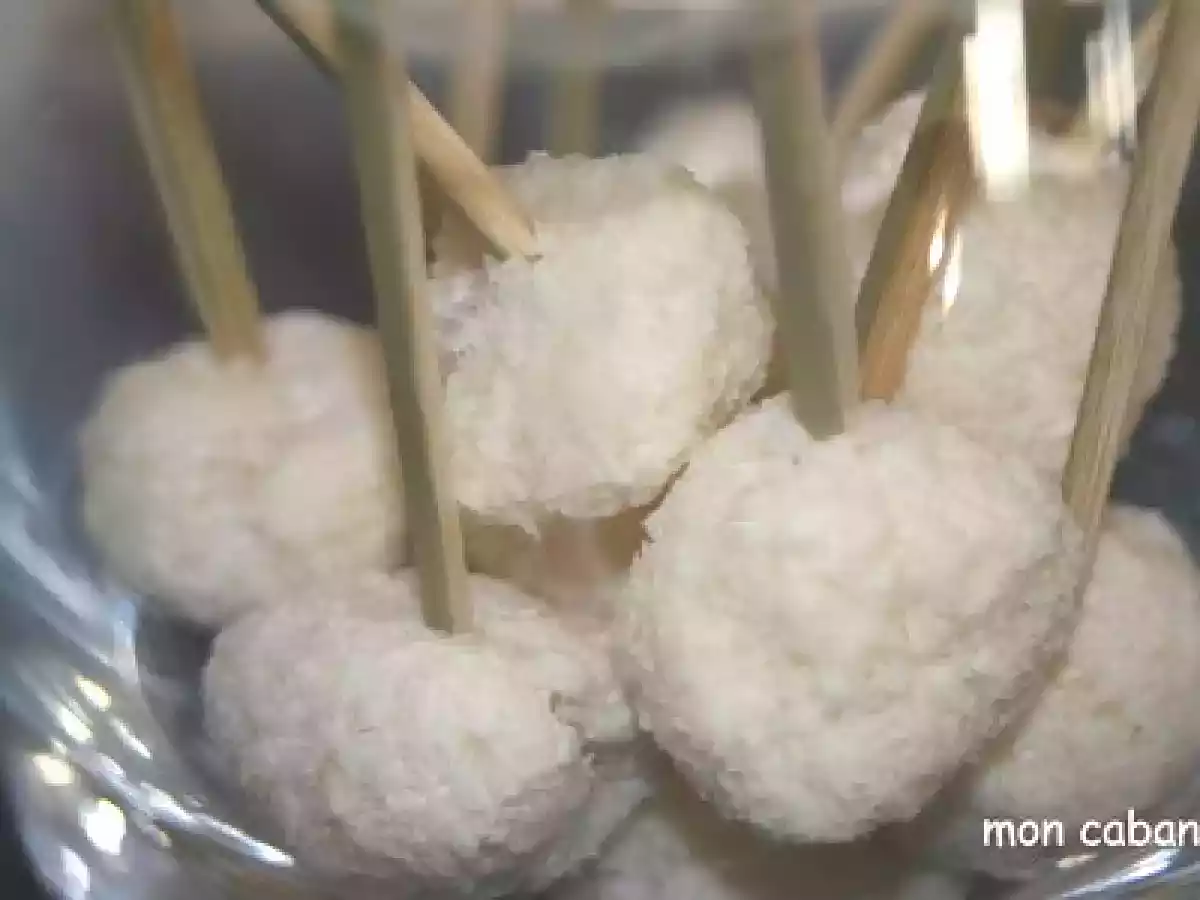 Truffes chocolat blanc coco - photo 2