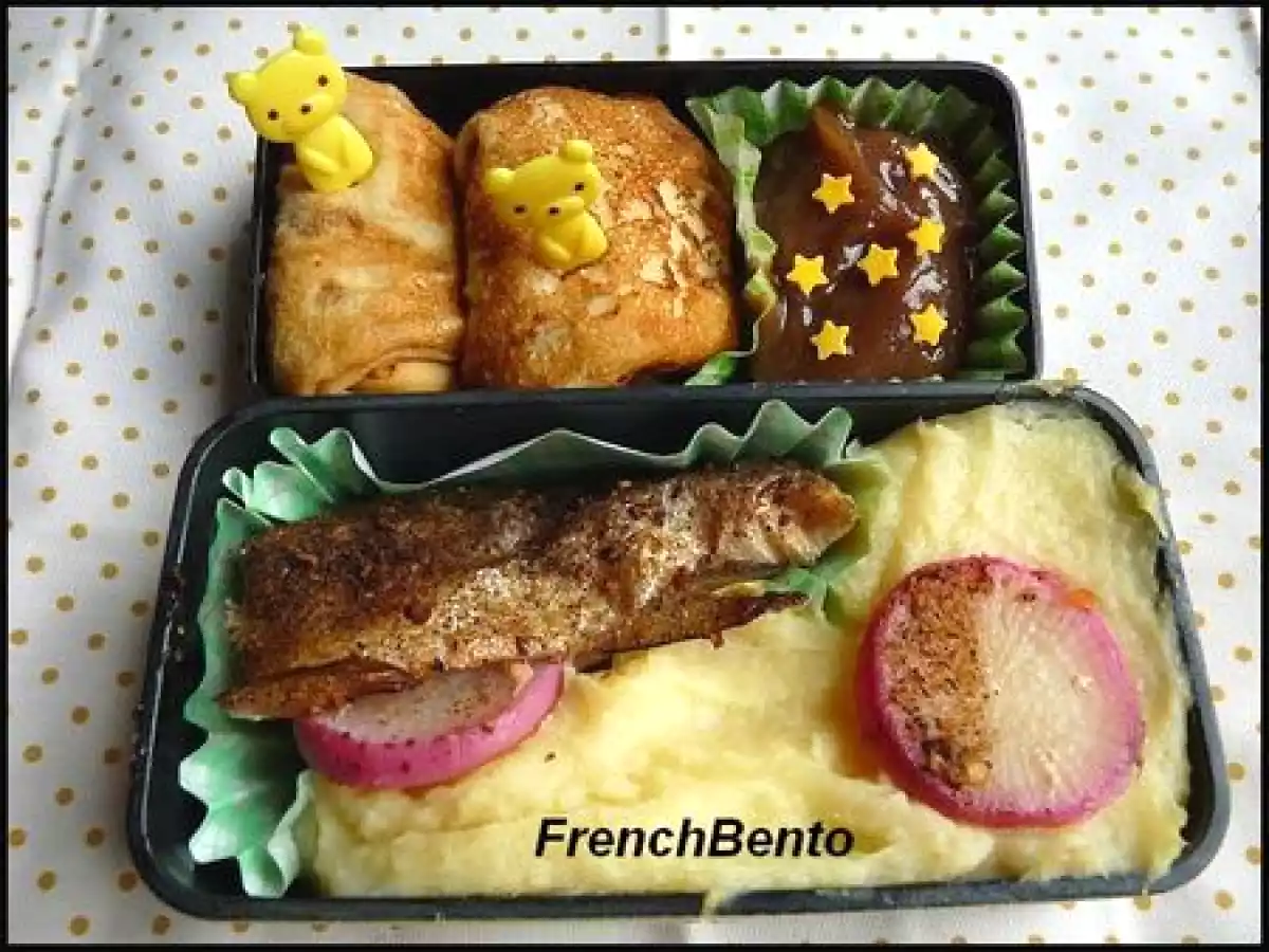 Truite à la purée de panais et dessert très gourmand