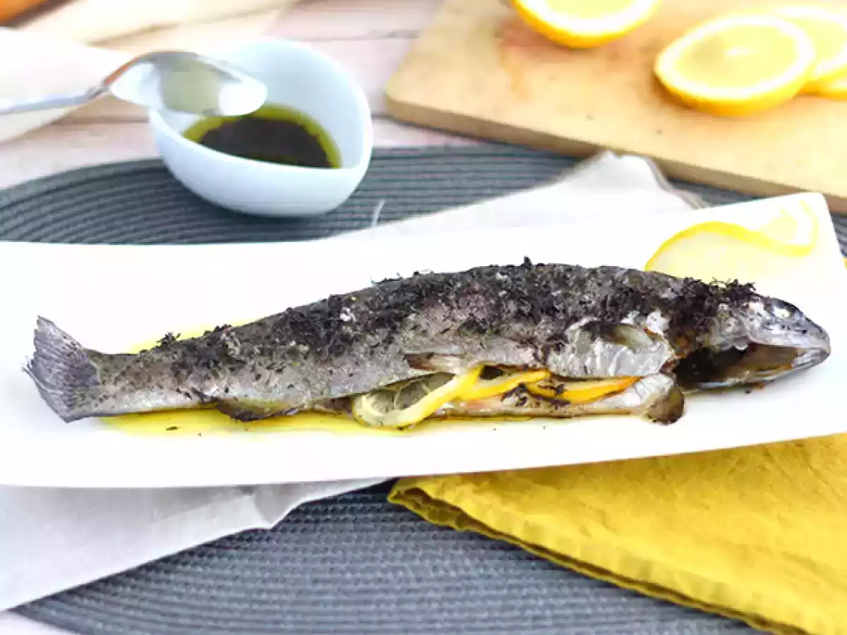 Truite au four thym et huile d'olive - photo 2