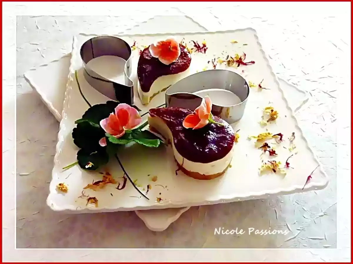 Tuc au roquefort et son miroir de griottes