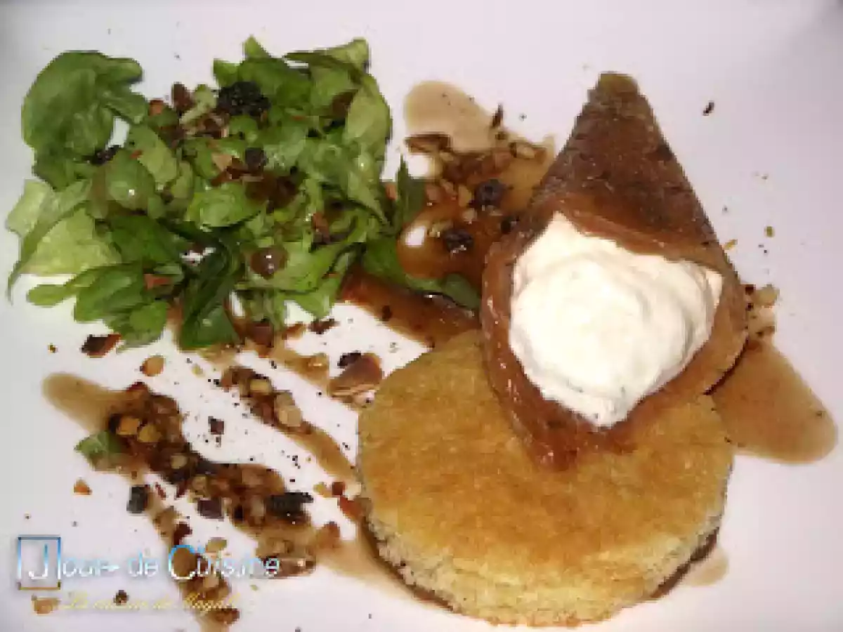 Tuile au thym, chèvre et biscuit madeleine à l'huile d'olive. - photo 2