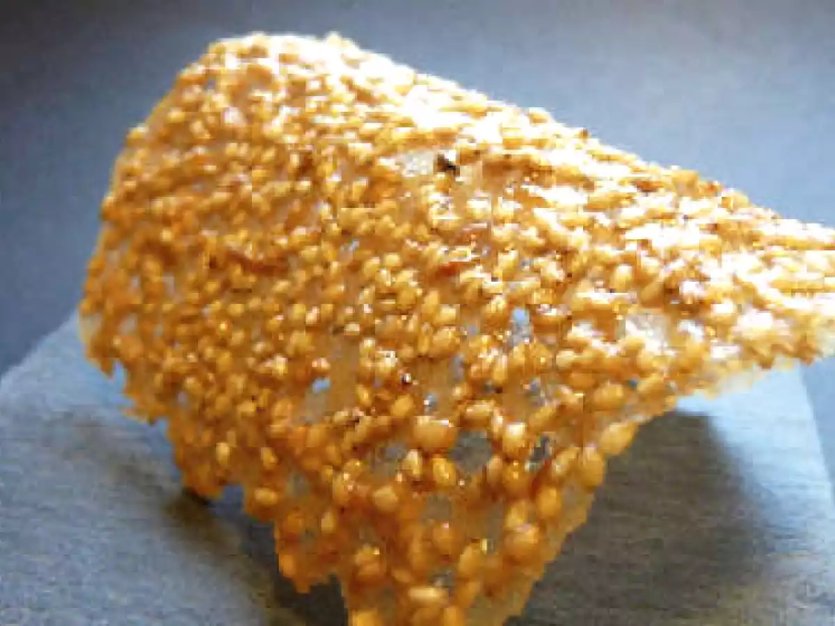 Tuile croustillante au sésame