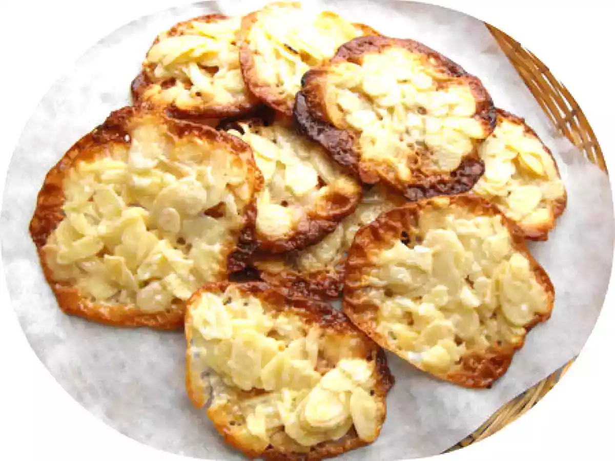 Tuiles aux amandes sans oeufs
