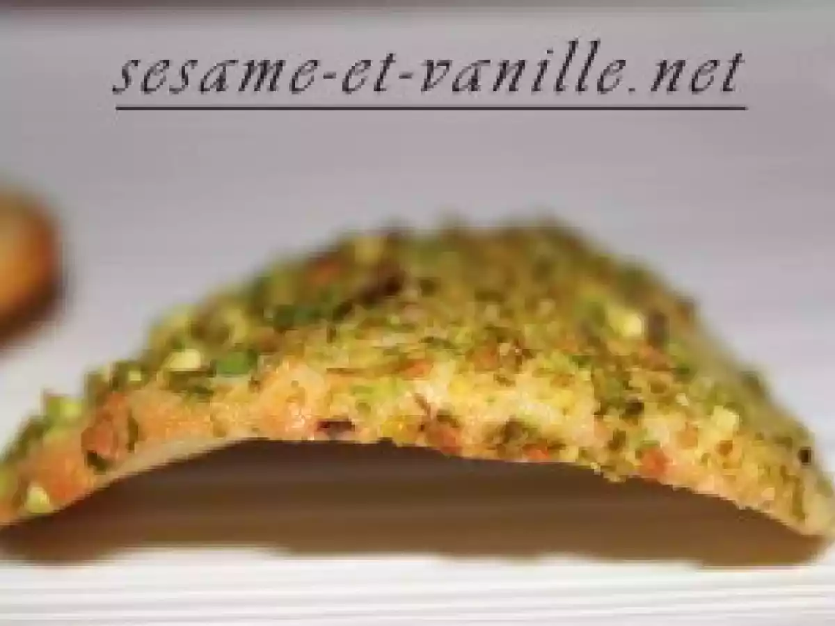 Tuiles aux éclats de pistaches