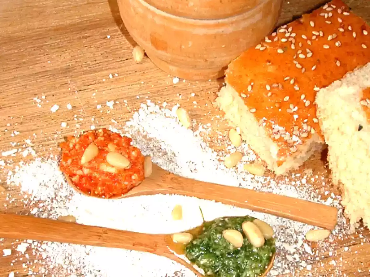 Turbans de sole, tagliatelles de légumes et duo de pesto - photo 2