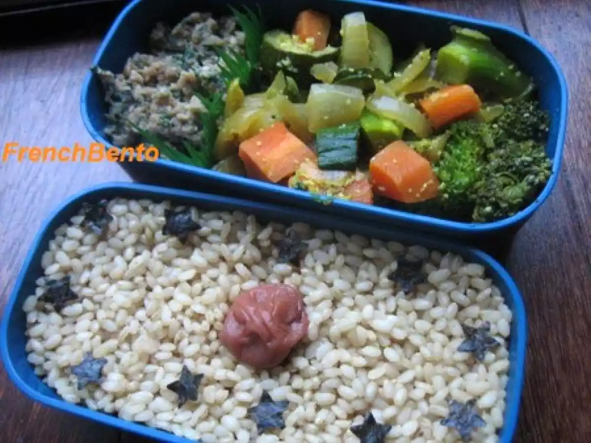 Umeboshi et oeuf brouillé