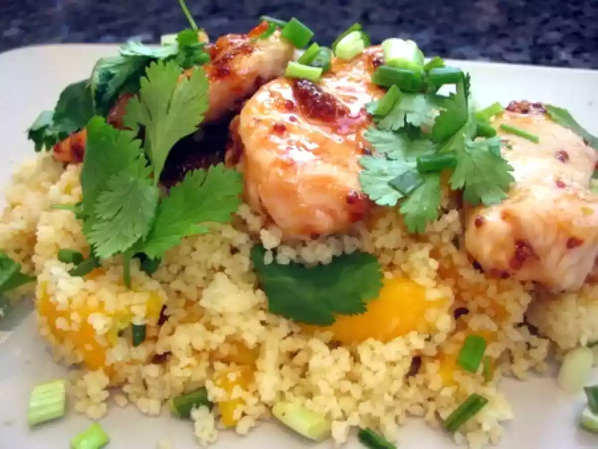 Un couscous original : à la mangue! Et avec du poulet...
