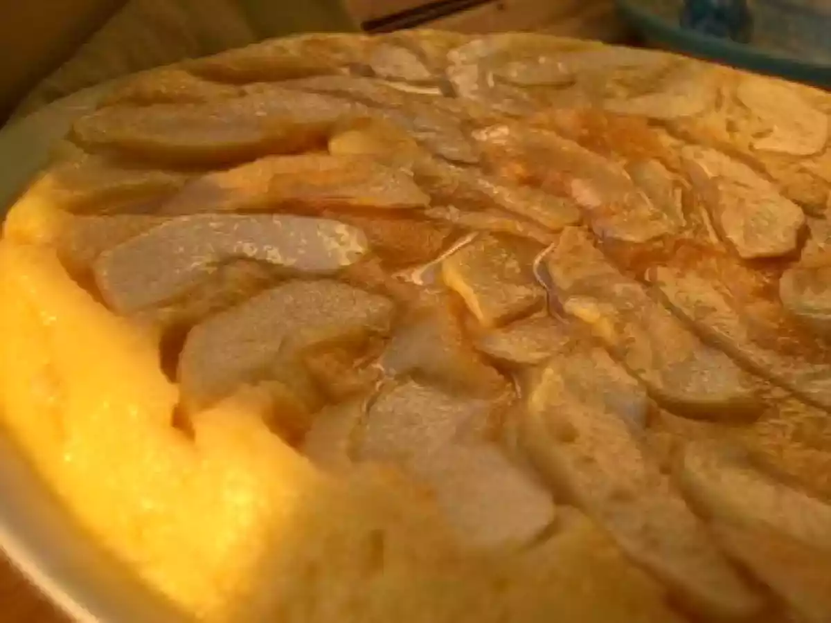 Un délice de mousse vanille à la pomme caramélisée. - photo 2