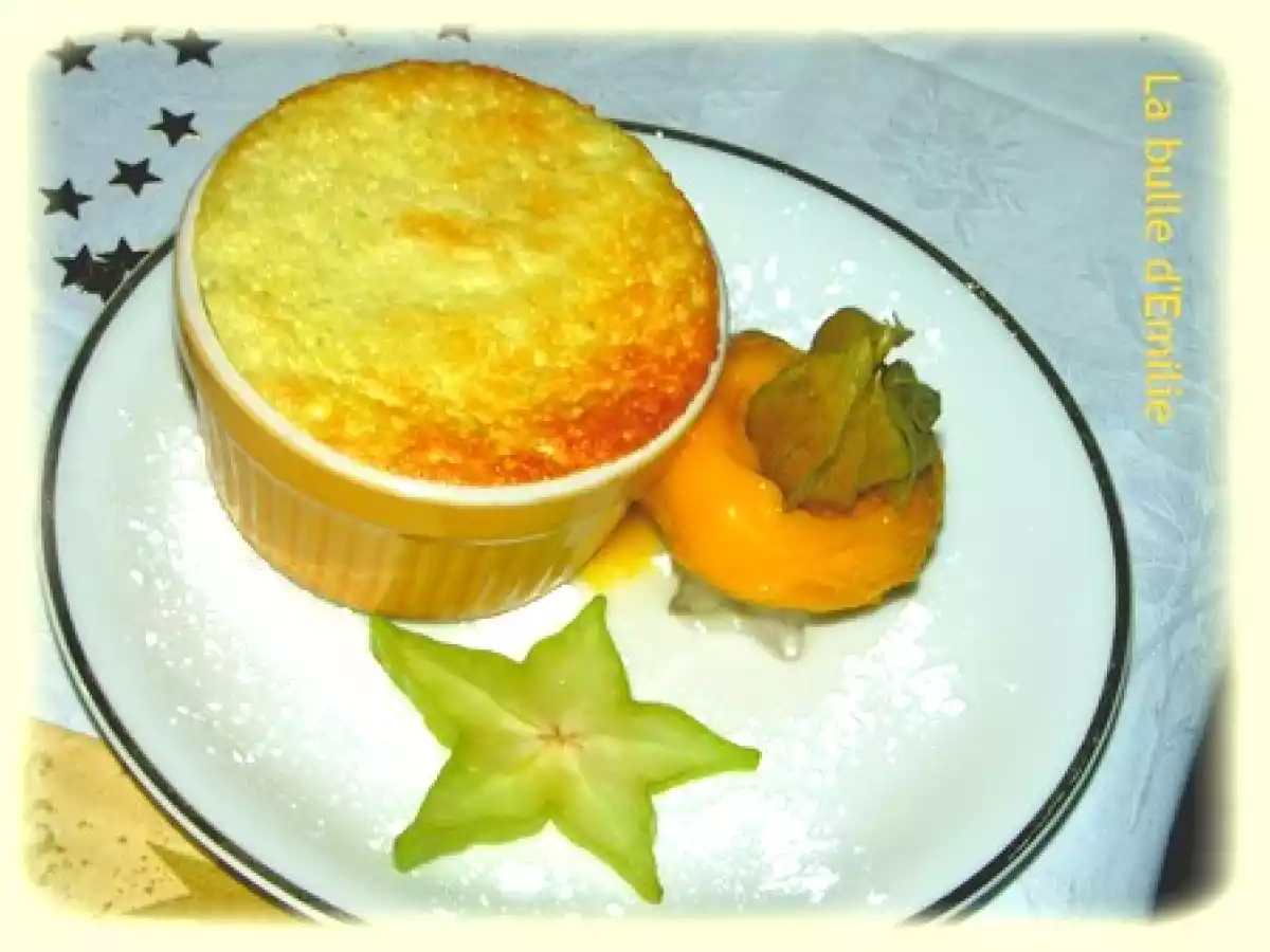 Un délicieux dessert aérien... Soufflé au citron vert et son sorbet mangue