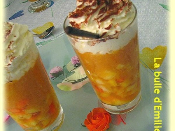 Un Dessert Leger Frais Et Original Le Cappuccino De Fruits Exotiques Recette Ptitchef