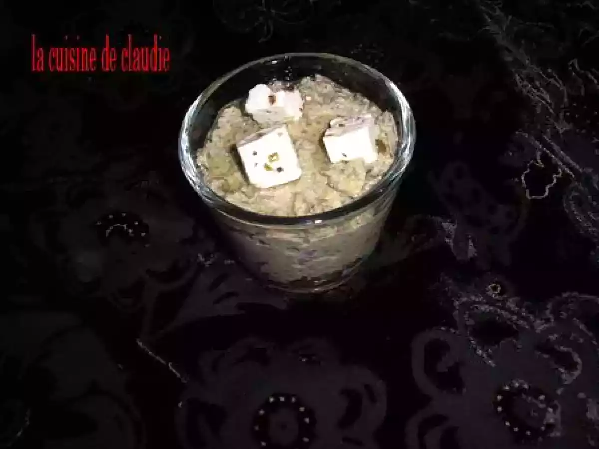 Un écrasé de lentilles froide