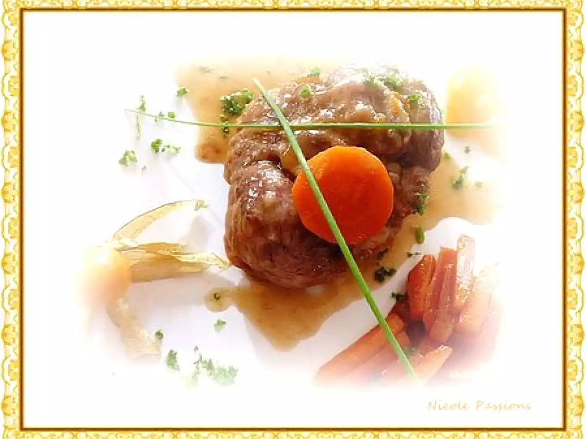 Un osso bucco festif accompagné de carottes glacées au miel de safran - photo 2