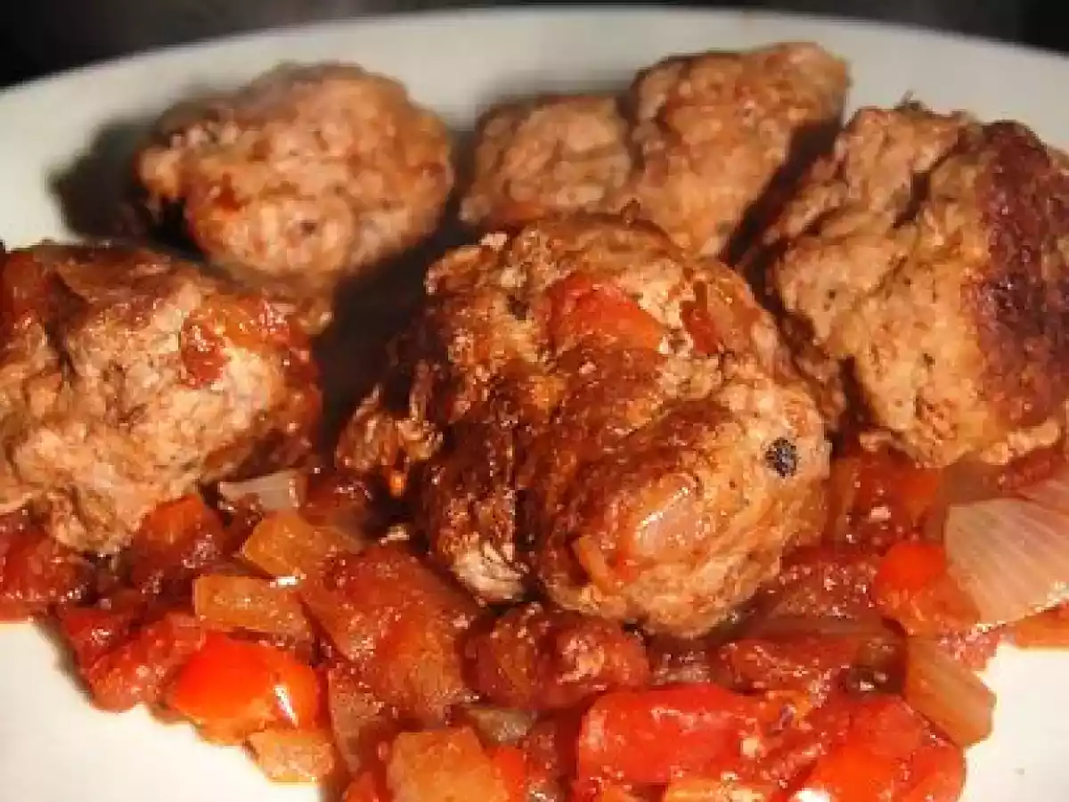 Un petit plat ww à l'espagnole: albondigas de boeuf/Porc à la Tomate