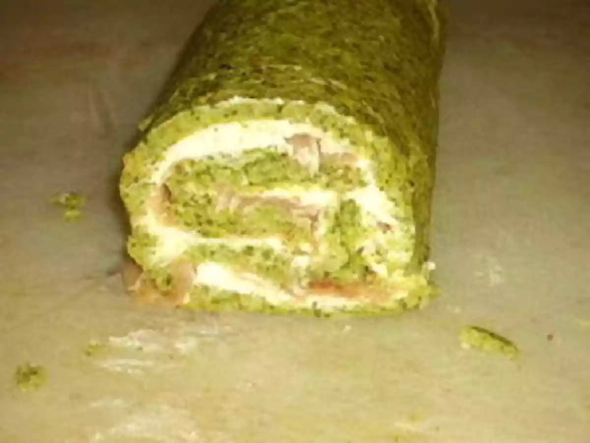 Un petit roulé vert et rose pour faire manger des brocolis